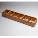 ボックス 2個セット 収納ボックス コレクションケース ナチュラル 仕切り 木製 幅50