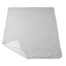 Suave Textile クールタオルケット ストライプベージュ ナイロン 生活雑貨 幅140