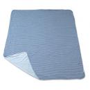 Suave Textile クールタオルケット ストライプブルー ナイロン 生活雑貨 幅140