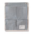 ウォールポケット ヒッコリー ブルー コットン 壁掛け 収納 おしゃれ カジュアル 幅33