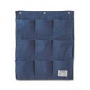 ウォールポケット インディゴ ネイビー コットン 壁掛け 収納 おしゃれ カジュアル 幅48