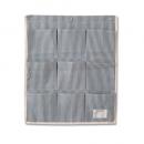 ウォールポケット ヒッコリー ネイビー コットン 壁掛け 収納 おしゃれ カジュアル 幅48