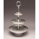 3段プレート アンティーク調 アイアン シャビー コンポート おしゃれ ラグジュアリー 上品 幅30