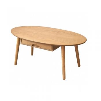 オーバルローテーブル シンプルモダン おしゃれ ナチュラル 楕円形 ウッド 木製