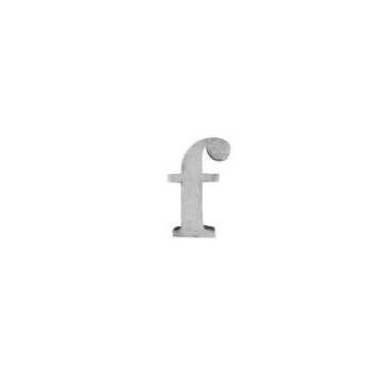 ブリキアルファベット小文字f(2個セット)インテリア イニシャル ディスプレイ エンブレム