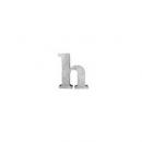 ブリキアルファベット小文字h(2個セット)インテリア イニシャル ディスプレイ エンブレム