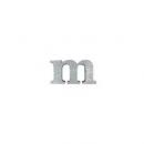 ブリキアルファベット小文字m(2個セット)インテリア イニシャル ディスプレイ エンブレム