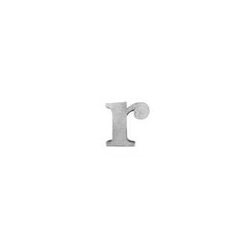 ブリキアルファベット小文字r(2個セット)インテリア イニシャル ディスプレイ エンブレム