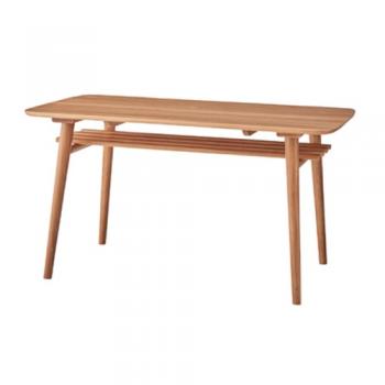 ダイニングテーブル ミディアムブラウン 木製 ナチュラル 天然木 幅135