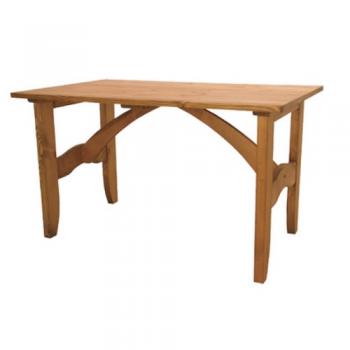 ダイニングテーブル長方形 木製 パイン ナチュラル 天然木 ミディアムブラウン 幅120