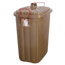 ダストボックス おしゃれなゴミ箱 ブラウン ペールカラー エコ 大容量 取っ手が持ちやすい