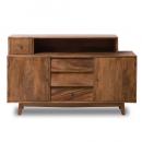 EWIG サイドボード 木製 収納 棚 マンゴーウッド おしゃれ 天然素材 温もり ナチュラル