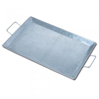 ハンドルトレイ ブリキ プレート 皿 おしゃれ アンティーク調 ソーサー シルバー レトロ