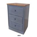 ウッドチェスト(GRAY) 木製 シンプル アンティーク調 北欧テイスト おしゃれ 高さ55