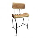 ウッドアイアンチェアー 木製 アイアン アンティーク調 ハンドメイド 椅子 おしゃれ 幅48