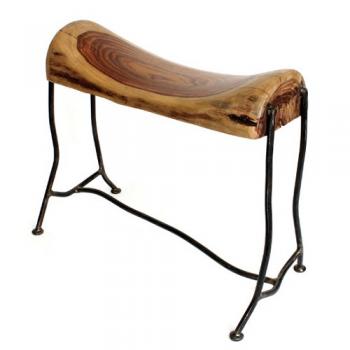ウッドスツール 木製 アイアン アンティーク調 ハンドメイド 椅子 おしゃれ 幅56