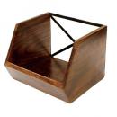 スタッキングボックス ブラウン 木製 アイアン アンティーク調 ハンドメイド 収納 幅20