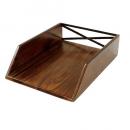 スタッキングトレー ブラウン 木製 アイアン アンティーク調 ハンドメイド 収納 幅24