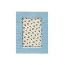 カローレフォトフレームE 木製アンティーク シャビーブルー ポストカードサイズ 卓上ディスプレイ