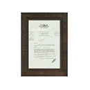 カローレフレームH 木製アンティーク シャビーブラック ポストカードサイズ 卓上 壁掛けディスプレイ