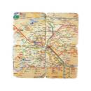 クルールレジンタイルコースターC 路線図モチーフ アンティーク インテリア雑貨 おしゃれ