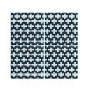 タイルコースターパターン03 北欧 テキスタイル モノトーン白黒 おしゃれ ディスプレイ 4枚セット