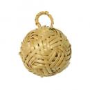 アタ・ガムランボール 2個セット 鈴 天然素材 おしゃれ バリ島 ナチュラル ブラウン 直径2