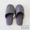 COTTON&LINEN スリッパ シエル(S) DG 2個セットシンプル レディースフリー