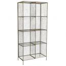 メタルワイヤーシェルフC ラック 棚 4段収納 ディスプレイ 折りたたみ可能 アンティークナチュラル