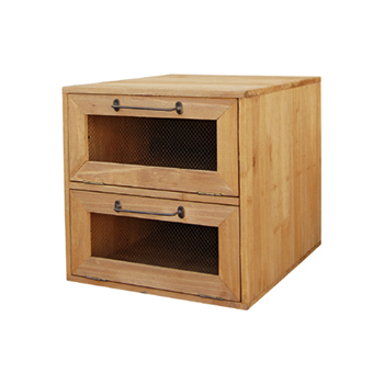 シューズ シェルフ 2段　靴 ボックス 2段 棚 木製 北欧 ナチュラル 収納　玄関 ディスプレイ