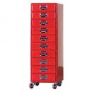 10 DRAWER CHEST RED チェスト 赤 シンプル おしゃれ レッド