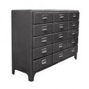 3 COLUMNS BY 5 DRAWERS HGRAY シンプル おしゃれ グレー 幅115