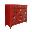 3 COLUMNS BY 5 DRAWERS RED シンプル おしゃれ レッド 幅115