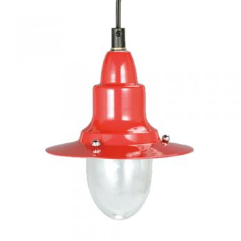 PENDANT LAMP W/GLASS RED シーリングランプ インダストリアル 高さ17
