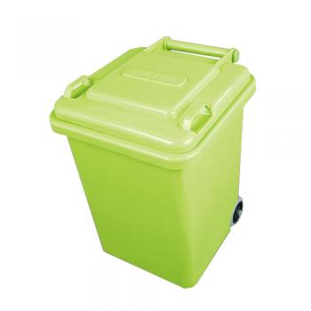 PLASTIC TRASH CAN 18L LIGHT GREEN ダストボックス ごみ箱 高さ40