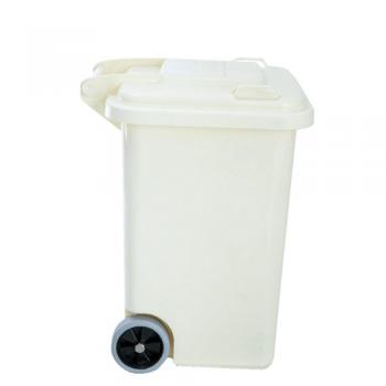 PLASTIC TRASH CAN 45L IVORY ダストボックス ごみ箱 高さ57.5