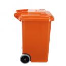 PLASTIC TRASH CAN 45L ORANGE ダストボックス ごみ箱 高さ57.5
