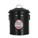 BABY GARBAGE CAN BLACK ダストボックス ゴミ箱 オシャレ 缶 ポップ 直径12