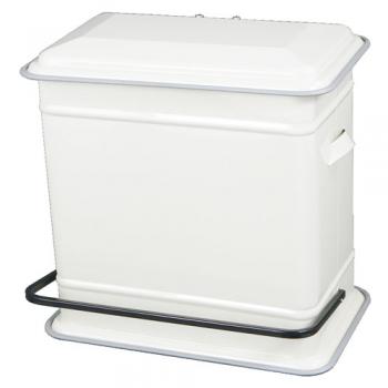 STEP CAN DUAL BUCKET IVORY ダストボックス ゴミ箱 オシャレ 高さ42.5