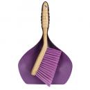 BAMBOO HANDY SET PURPLE ちりとり カジュアル オシャレ 掃除用具 長さ33