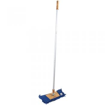 MICROFIBER DUST MOP BLUE モップ カジュアル 掃除用具 オシャレ 長さ127