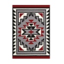 ラグ カーペット アメリカン ビンテージ アクセント ポリエステル Lサイズ レッド