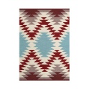 ラグ カーペット アメカジ ビンテージ アクセント ポリエステル Lサイズ ブラウン