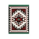 ラグ カーペット アメリカン ビンテージ アクセント ポリエステル Mサイズ グリーン