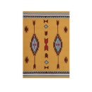 ラグ カーペット インテリア ビンテージ ポリエステル Mサイズ オレンジ