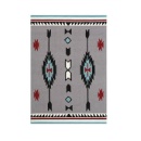 ラグ カーペット インテリア ビンテージ ポリエステル Lサイズ グレー