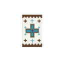 ラグ カーペット アメカジ ビンテージ ポリエステル Sサイズ ホワイト