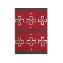 ラグ カーペット アメカジ ビンテージ ポリエステル Lサイズ レッド