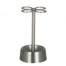 4-HOLES TOOTHBRUSH HOLDER ホルダー シルバー オシャレ 高さ12