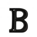 METAL LETTER 105 ''B'' アルファベットオブジェ アルミ ブラック 高さ10.5